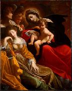 CARRACCI, Lodovico The Dream of Saint Catherine of Alexandria fdg